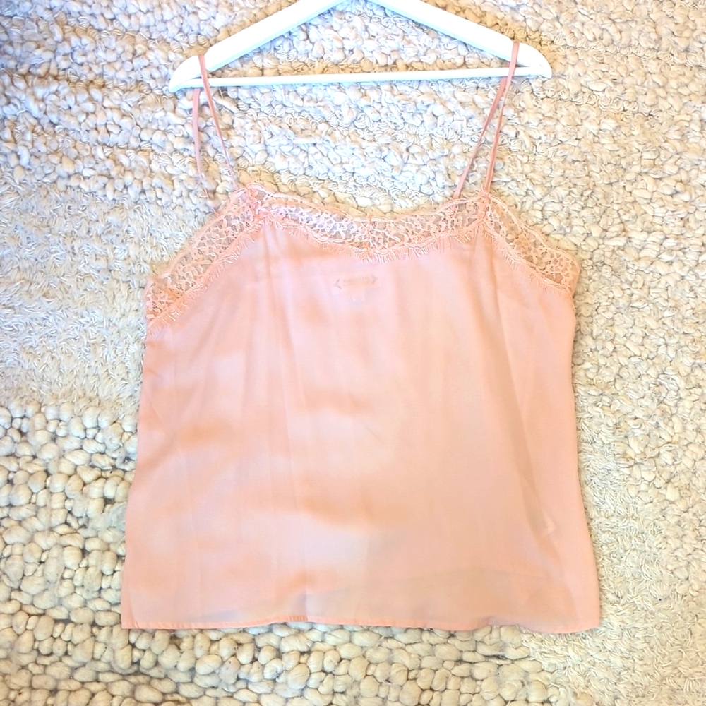 Nanette Lepore Blush Lace Cami Top